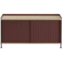 Muuto - Enfold Sideboard 125 x 62 cm, Eiche / deep red