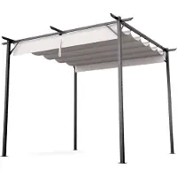 Blumfeldt Pantheon robuster Garten-Pavillon 3x3 m - wasserdicht, stabil & winterfest mit pulverbeschichtetem Stahlrahmen & PA-beschichtetem Polyesterdach