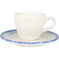 Bonna Harena - Espressotassen und Untertasse - 80 cc - Porcelain - 6er set