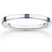 Thomas Sabo Ring TR2396-699-32-56 Sterling Silber - Glas-Keramik Stein - Gr. 56