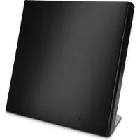 Navaris Messerblock 47366.03, Gummibaumholz, schwarz, 27,7 x 27,5 cm, magnetisch