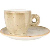 Bonna Aura Terrain - Espressotassen und Untertasse - 70 cc - Porcelain - 6er set