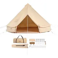 Famanu Zelt Bell Tent - Wasserfest - 4-6 Personen - 4 x 4 m