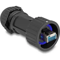 DeLOCK 67049 RJ45 Stecker Cat.6a mit Durchführungskupplung IP68 (67049)