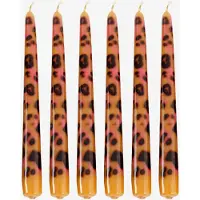 Sissy-Boy Kerzen Mit Leoprint 25 Cm - Braun
