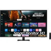 Samsung 43" Smart Monitor M7 M70D UHD, 109,2 cm (43"), 3840 x 2160 Pixel, 4K Ultra HD, LCD, 4 ms, Schwarz
