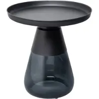 Kare design Beistelltisch Bottiglia Schwarz/Blaugrau