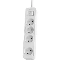 Philips Chp2144w 4 Steckdosen Mit Schalter Mehrfachsteckdose Durchsichtig One Size / EU Plug 220V Durchsichtig One Size