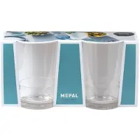 Mepal campinggeschirr - Kunststoffglas Flow 200 ml, Set mit 2 Stück - Camping gläser