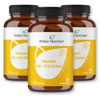 Rhein Nutrition R(h)ein Nutrition Vitamin D3 + K2 Osteo 2.000 I.e. 80 µg 3x120 St Kapseln