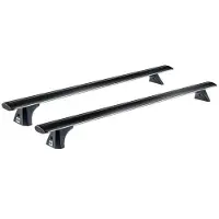 CRUZ Dachgepäckträgerstangen und Füße Airo Dark T118 - (2x) 925-773