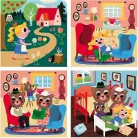 Vilac HolzPuzzlespiel - 4x9 Teile - Goldlöckchen - - One Size - Puzzlespiele