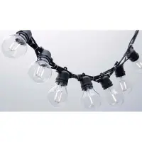 Hellum 10-tlg. LED-Filament Party-Lichterkette bunt