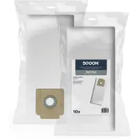 SQOON Staubsaugerbeutel 10 Stück Geeignet für Sprintus Era, Maximus, T11 & Floory, Ersatz für Modell 106061, Hochwertige Filterbeutel, Langlebig & Passgenau