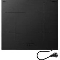 Inventum IKI6008MAT - Einbau-Induktionskochfeld - 60 cm - 4 Kochzonen - 1-Phasen Plug and Play - Randlos - Schwarz mattiert