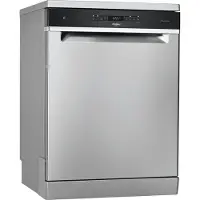 Whirlpool WFO 3O41 PL X, Freistehend, Standardgröße (60 cm), Edelstahl, Schwarz, Tasten, LED