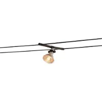 SLV Tenseo Seilsystem, Strahler Cosmic, GX5,3, schwarz