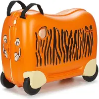 Samsonite Kinderkoffer "Dream2Go Ride-on Trolley, Tiger" 30 l 4 Rollen aus Polypropylen, mit Packriemen, mit Tragegriff oben
