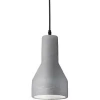 Ideal Lux Aufhängung Industrial-Minimal Oil-1 Metall Zement Grau 1 Licht E27