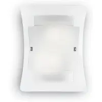 Ideal Lux Moderne Dreifach-Glas-Wandleuchte Weiß 2 Lichter E27