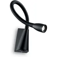 Ideal Lux Gans Modern Metall Schwarz Led Wandleuchte 3W 3000K Warmes Licht
