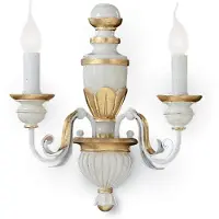 Ideal Lux Classic Applique Florenz Kunststoffmaterialien Weiß 2 Lichter E14