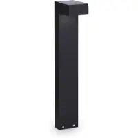 Ideal Lux Moderne Stehleuchte Sirio Aluminium Schwarz 2 Lichter 3W 3000K Warmes Licht H60Cm