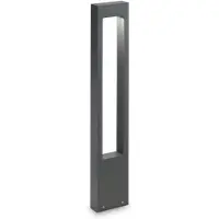 Ideal Lux Moderne Stehleuchte Vega Aluminium Anthrazit 1 Licht G9 3W 3000K Warmes Licht