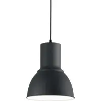 Ideal Lux Aufhängung Industrial-Minimal Breeze Metall Grau 1 Leuchte E27 T23,5Cm
