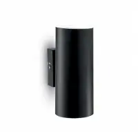 Ideal Lux Modernes Applique Look Metall Schwarz 2 Lichter 7W 3000K Warmes Licht