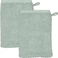 Cawö Waschlappen Pure Uni Eucalyptus (6er Set)