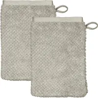 Cawö Waschlappen Pure Uni Chalk (6er-Set)