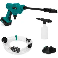 Vonroc Profi Akku Hochdruckreiniger mobil 24bar - Kabellose mini Drucksprüher Akku mit Pistole inkl 4.0Ah Akku & Ladegerät