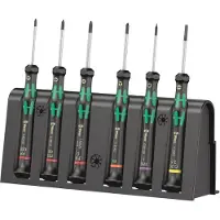 Wera 2050/6 Elektronik-Schraubendrehersatz + Rack, 6-teilig - 05030181001