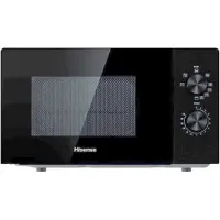 Hisense H20MOBP1, Arbeitsplatte, Solo-Mikrowelle, 20 l, 700 W, Drehregler, Schwarz