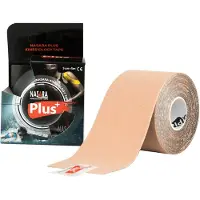 NASARA Plus Kinesiologie Tape 5 cmx5 m beige 1 St Bandage(s)