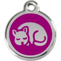 Red Dingo Katzenmarke mit individueller Gravur Kitten purple