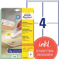 Avery Universal-Etiketten, 99,1 x 139 mm, wiederablösbar