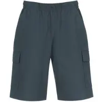 Trigema Jerseyhose "Cargo-Bermuda aus 100% Baumwolle", Damen, Gr. L, US-Größen, grau (anthrazit), Web, 100% Baumwolle, Hosen Jerseyhose