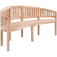 vidaXL Bananenbank 200 cm Massivholz Teak