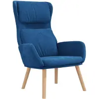 vidaXL Relaxsessel Blau Samt