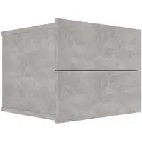 vidaXL - Nachttisch - 40x30x30 - cm - handgefertigt - Holz - betongrau