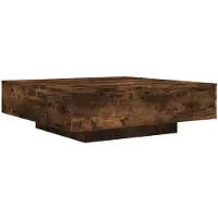 vidaXL Couchtisch Räuchereiche 100x100x31 cm Holzwerkstoff