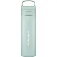 LifeStraw Go Seafoam GOST-530ML-SEAF Stainless Steel, Wasserflasche mit 2-Stage Filter, 530 ml