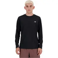 New Balance Sport Essential Long Sleeve Black Größe: L | Sportbekleidung Outlet | Herren | Schwarz