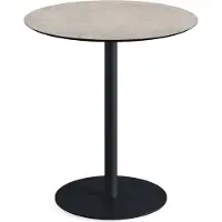 Veba Urban Terrassentisch Schwarz gestell + Moonstone HPL Ø70 cm
