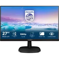 Philips V Line Full-HD-LCD-Monitor 273V7QDAB/00, 68,6 cm (27"), 1920 x 1080 Pixel, Full HD, LED, 4 ms, Schwarz