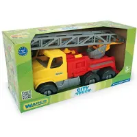 Wader City Truck Feuerwehr mit ausziehbarer Drehleiter in der Schauverpackung,32603