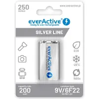 EverActive EVHRL22-250, Wiederaufladbarer Akku, 9V, Nickel-Metallhydrid (NiMH), 9 V, 1 Stück(e), 250 mAh
