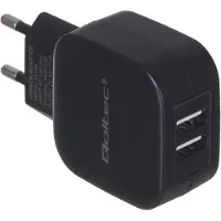 Qoltec 50186, Drinnen, AC, 5 V, Schwarz